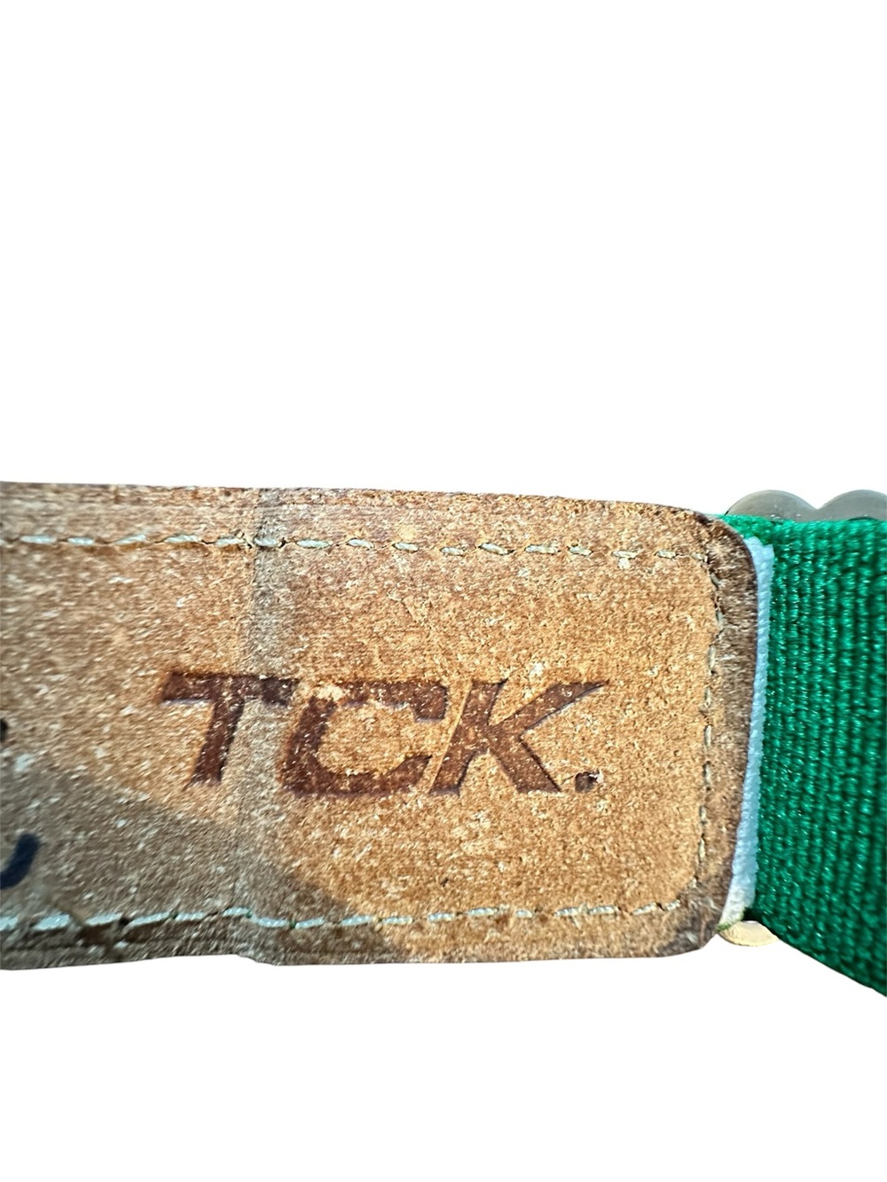 TCK Adjustable Baseball Softball Belt Kelly Green 1.5" Wide 30-46" Length - Picture 3 of 3